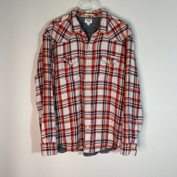 Lucky Brand Other - Lucky Brand XL Mens Shirt Shacket Flannel Red Plaid